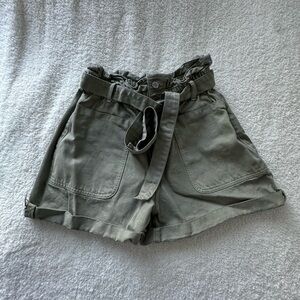 Zara paper bag shorts